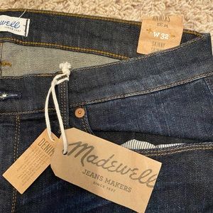 MADEWELL skinny skinny jeans NWT